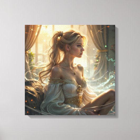 Relaxen in een magische sfeer canvas afdruk (Voorkant)