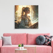 Relaxen in een magische sfeer canvas afdruk (Insitu (Woonkamer))