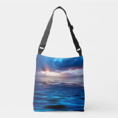 Relaxend Uitzicht (sunset) Crossbody Tas (Voorkant)