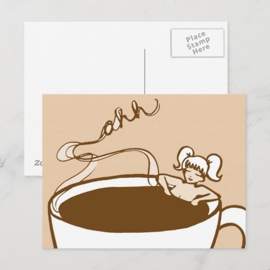 Relaxeren met cacao briefkaart (Voorkant / Achterkant)