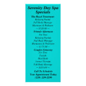 Relaxerende Afbeelding-rackkaart Reclamekaart (Achterkant)