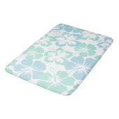 Relaxerende blauw-blauw-hibiscus badmat (Gekanteld)