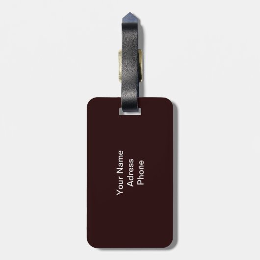 Relaxerende chimpansee - Bagagelabel (Achterkant verticaal)