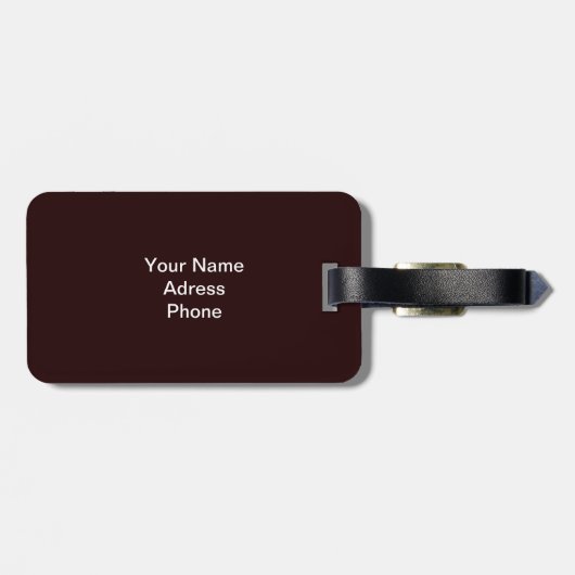 Relaxerende chimpansee - Bagagelabel (Achterkant horizontaal)