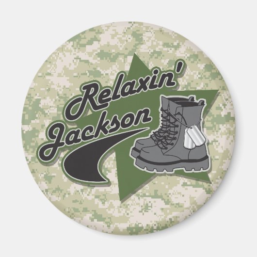 Relaxin' Jackson Magneet (Voorkant)