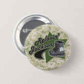 Relaxin' Jackson Ronde Button 5,7 Cm (Voorkant /achterkant)