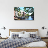 "Relaxing Amsterdam Day" Holland Canvas Wall Art (Insitu (Slaapkamer))