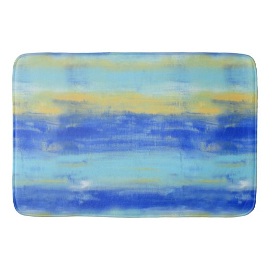 Relaxing Beach Aqua Turquiose Nautical  Badmat (Voorkant)