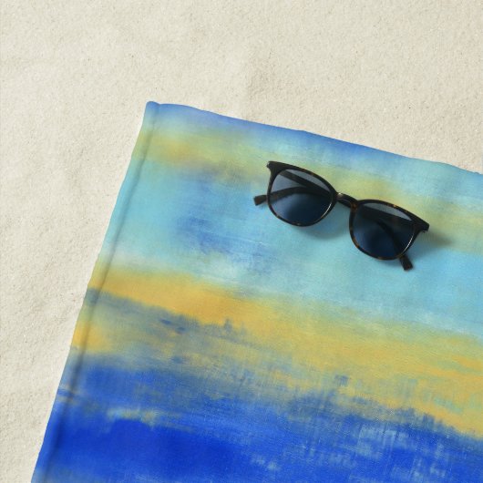 Relaxing Beach Aqua Turquiose Nautical  Strandlaken (In situ)