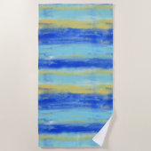 Relaxing Beach Aqua Turquiose Nautical  Strandlaken (Voorkant)