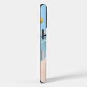 Relaxing Beach Day Minimal Coastal Art Print Case-Mate iPhone Case (Achterkant / Rechts)