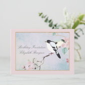 Relaxing Birds ~ Uitnodiging Party Verjaardag Fun (Staand voorkant)