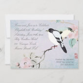 Relaxing Birds ~ Uitnodiging Party Verjaardag Fun (Achterkant)