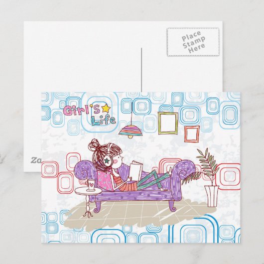 Relaxing Briefkaart (Voorkant / Achterkant)