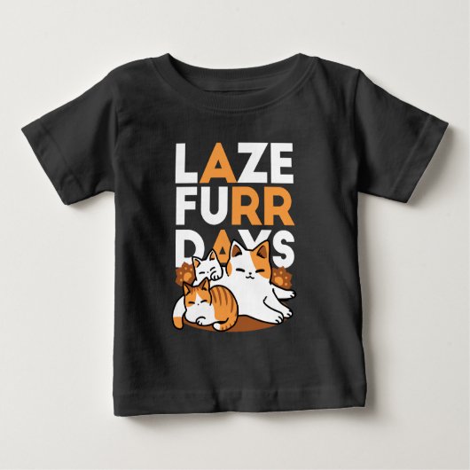 Relaxing Cat Art - 'Laze Furr Days' voor kattenlie (Voorkant)