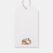 Relaxing Cat Art - 'Laze Furr Days' voor kattenlie Cadeaulabel (Achterkant)