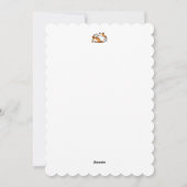 Relaxing Cat Art - 'Laze Furr Days' voor kattenlie Feestdagenkaart (Achterkant)