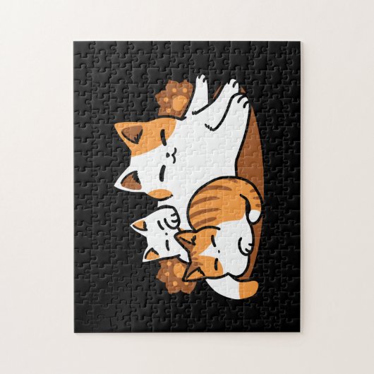 Relaxing Cat Art - 'Laze Furr Days' voor kattenlie Legpuzzel (Verticaal)