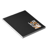 Relaxing Cat Art - 'Laze Furr Days' voor kattenlie Notitieblok (Schuin)