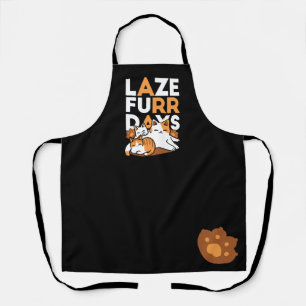 Relaxing Cat Art - 'Laze Furr Days' voor kattenlie Schort