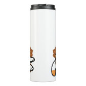 Relaxing Cat Art - 'Laze Furr Days' voor kattenlie Thermosbeker (Achterkant)