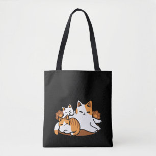 Relaxing Cat Art - 'Laze Furr Days' voor kattenlie Tote Bag