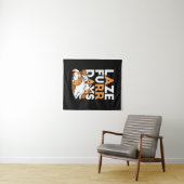 Relaxing Cat Art - 'Laze Furr Days' voor kattenlie Wandkleed (In Situ (horizontaal))