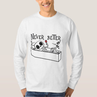 Relaxing Coffin Skeleton T-shirt