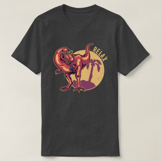 Relaxing Dinosaur T-shirt (Design voorkant)