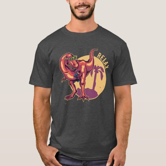 Relaxing Dinosaur T-shirt (Voorkant)