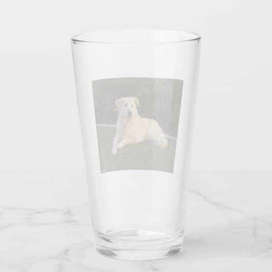 Relaxing Dog Glas (Achterkant)