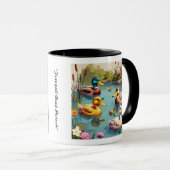 "Relaxing Duck Pond Uitzicht" Mok (Voorkant rechts)