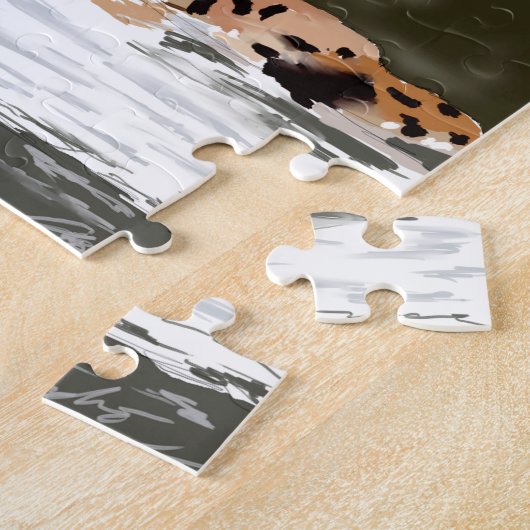 Relaxing Flamingo Legpuzzel (Zijkant)