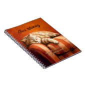 Relaxing Ginger Cat Notebook Notitieboek (Rechterzijde)