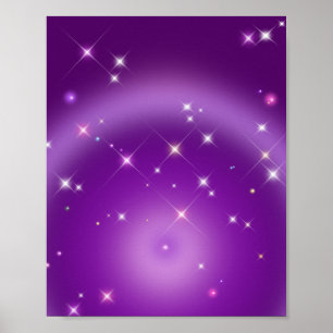 Relaxing Gradient Aura Paarse Poster
