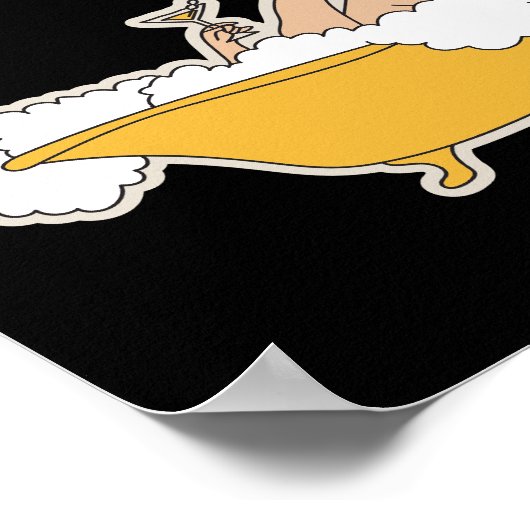 Relaxing in Bathroom Poster (Hoek)