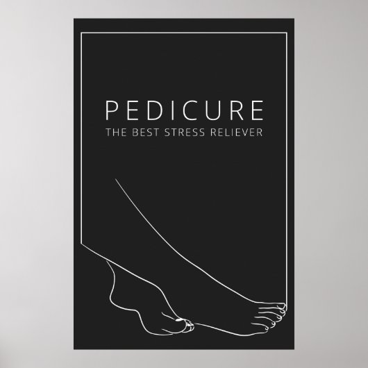 Relaxing Pedicure Minimalist Poster (Voorkant)