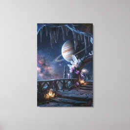 Relaxing Planet Space canvas  Afdruk