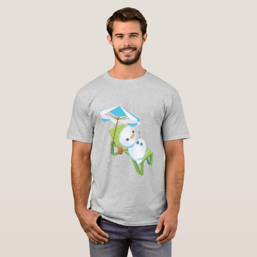 Relaxing Snowman T-shirt (Voorkant volledig)