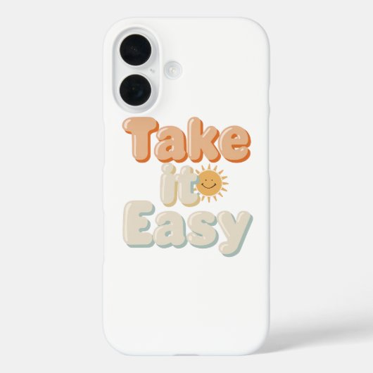 Relaxing "Take It Easy" with Smiling Sun Case-Mate iPhone Case (Achterkant)