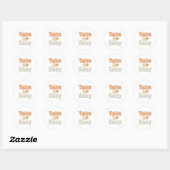 Relaxing "Take It Easy" with Smiling Sun Ronde Sticker (Vel)