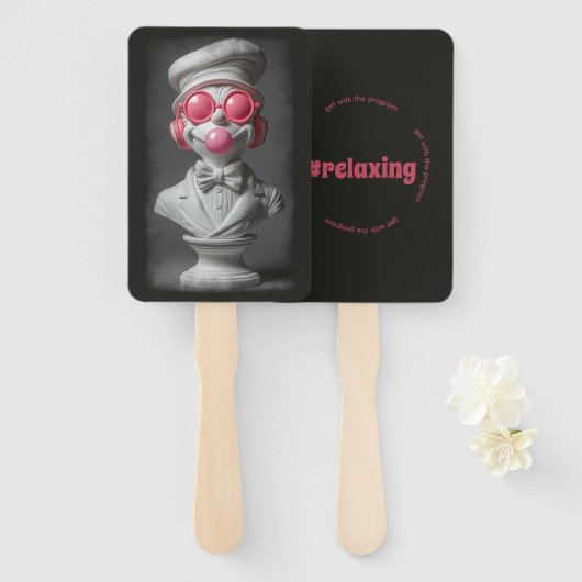 #relaxing Vibes Handwaaier (Voorkant en achterkant)