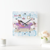 Relaxing Vierkante Klok (Huis)