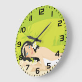 Relaxing Zen Spa Woman Tropical Wellness Grote Klok (Hoek)