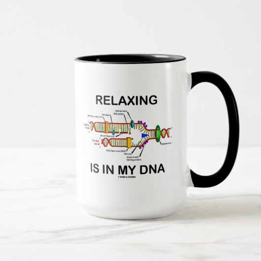 Relaxing zit in mijn DNA (DNA-replicatie) Mok (Rechts)