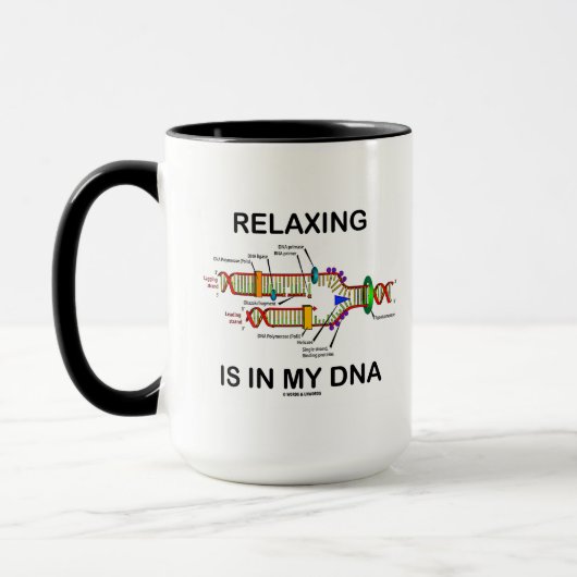 Relaxing zit in mijn DNA (DNA-replicatie) Mok (Links)