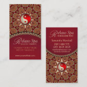 Relaxo Spa YinYang New age Visitekaartjes (Voorkant / Achterkant)