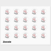 Relaxolotl Axolotl Lovers, Cute Animals Relax Clas Ronde Sticker (Vel)