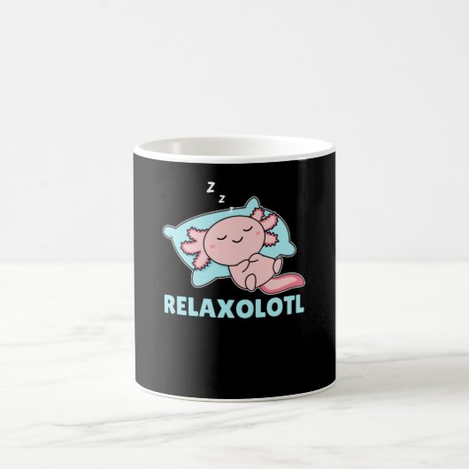 Relaxolotl Axolotl Lovers, Cute Animals Relax Koffiemok (Center)