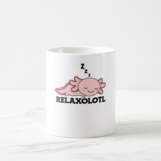 Relaxolotl Axolotl Lovers, Cute Animals Relax Koffiemok (Center)